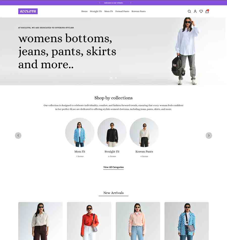 Ecommerce Website